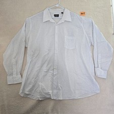 Men's Shaquille ONeal Big Fit Dress Shirt Cooling Stretch Long Sleeve Size XLG