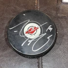 Adam Henrique Autographed Signed New Jersey Devils Hockey Puck Twin Town Photo