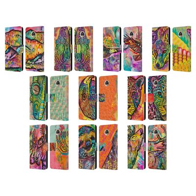 OFFICIAL DEAN RUSSO WILDLIFE 3 LEATHER BOOK WALLET CASE FOR MOTOROLA PHONES