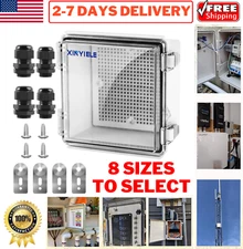 Waterproof Junction Box ABS Plastic Outdoor Electrical Box Weatherproof IP67 Box