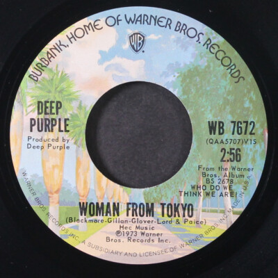 7”】 DEEP PURPLE / ○白プロモ MONO SHORT/STEREO LONG○ WOMAN FROM