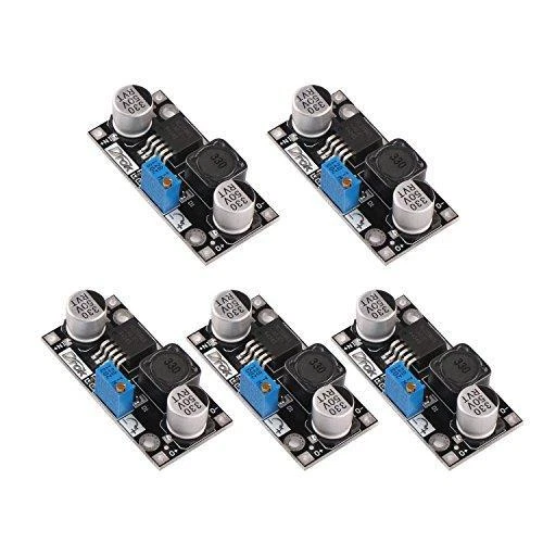 DC Buck Converter, DROK 5 Pcs Step Down Voltage Regulator Module DC 4.5-40V 24V - Image 3 of 4