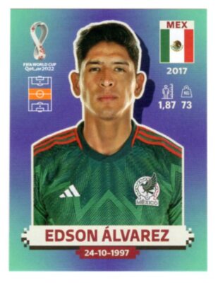 Sticker Panini FIFA Fussball-Weltmeisterschaft Katar 2022 #MEX 11 Edson Alvarez Mexico