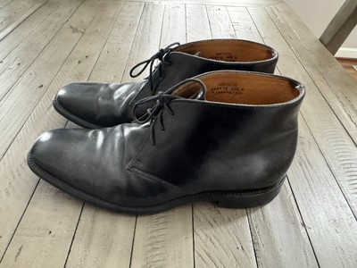 Charles Tyrwhitt Made In England Black Leather Lace Up Ankle  display picture 1