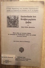 Regional Studies Grand Duchy of Hesse Praetorius Breslau 1918