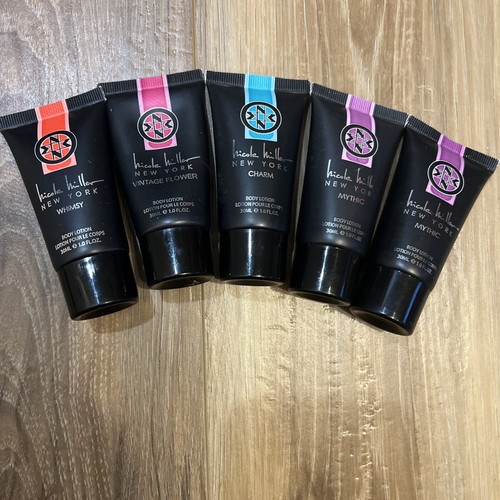 Nicole Miller Legends Collection Lot Of 5 1oz Lotions Travel Size SEALED