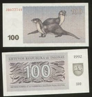 Lithuania 100 Talonas 1992 Pick 42 UNC