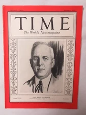 1931 Time Magazine Paul Weeks Litchfield ( GOODYEAR TIRE & RUBBER CO. )
