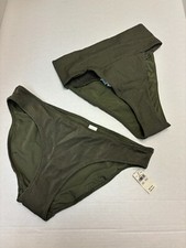 NWT American Eagle Aerie Textured Olive Swim Bottoms Choose your Size  Style 