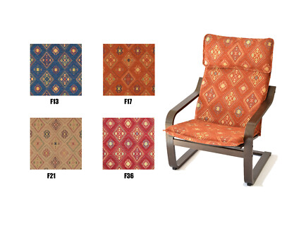 Ikea poang chair cushion pad cover slipcover kilim bohemian