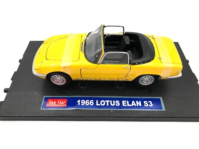 1:18 Sun Star - 1966 Lotus Elan S3 Open Convertible Yellow