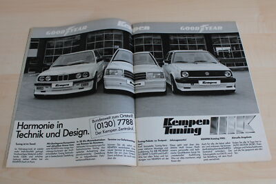 ZZ 1591) Kempen Tuning - BMW 3er E30 - VW Golf II - Anzeige/Werbung 1985