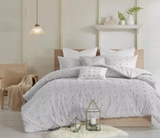 Urban Habitat 100% Cotton 5 PCS Twin Comforter Set  All Over Woven Cotton Dots