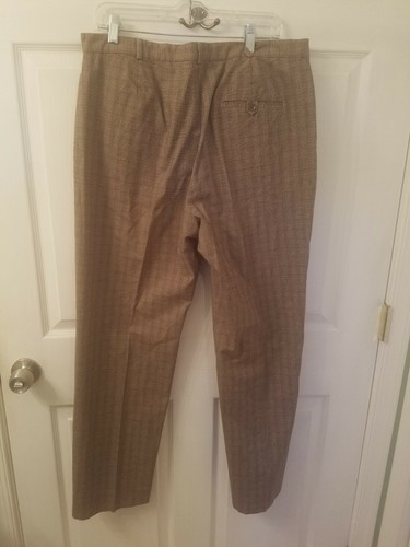Pantalone donna taglia 16 Dockers Khakis da donna piccolo marrone a quadri - Foto 9 di 11