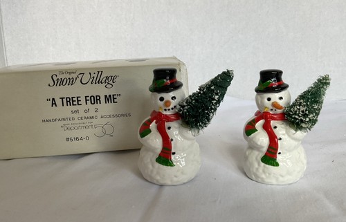 Dept 56 A Tree for Me Snow Village Snowmen #51640 - Picture 2 of 14