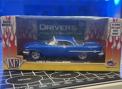 1957 CHRYSLER 300C CASTLINE '10 M2 Machines CHASE Blue Tires Auto-Drivers Rel.5