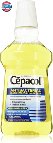 Antibacterial Multi-Protection Mint Freshening Mouthwash 24 Oz