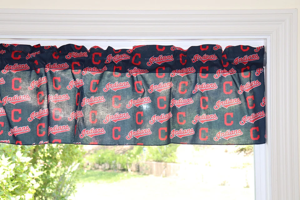 Оконный балдахин/занавеска Cleveland Indians для бейсбола спортивной команды ширина 58 дюймов - Изображение 2 из 3