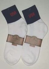 USA knit in quarter sock fits sock size 10-13