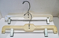2 Vintage Plastic 16" Skirt Trouser Pants Hangers Marked PRODUCTS GROUP
