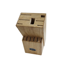 Oster Wood Knife Block ONLY-13 Slot. Steak Ta...