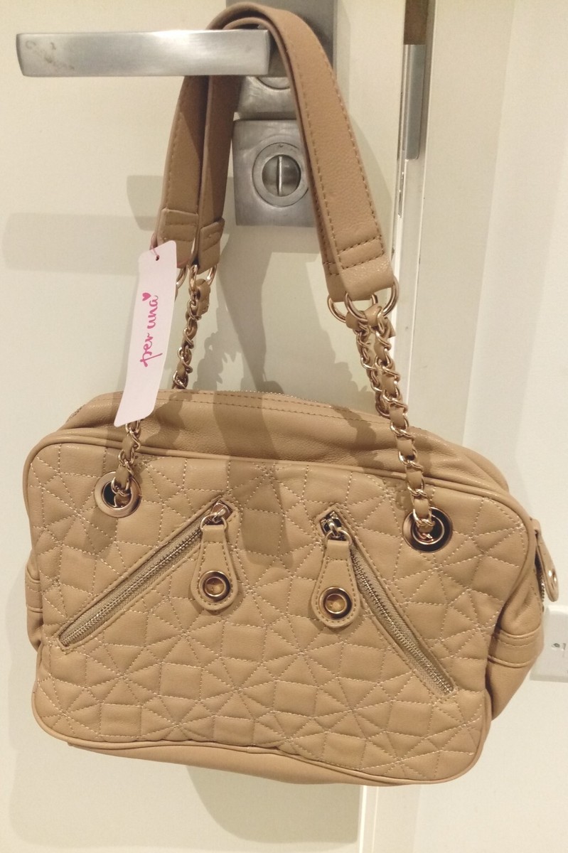 Quilted Bag Marks And Spencer Tan Bag M&S Per Una Ladies Womens