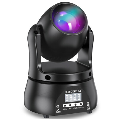 Portable 70W Moving Head Light LED RGBW DMX Beam Stage Spot Light DJ Disco Party