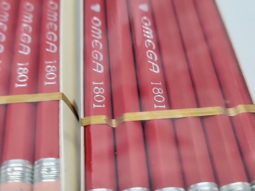 2 12 Packs Vintage Omega Carmine Red 1801 Try-Rex Richard Best Pencils USA #5658 - Picture 17 of 20