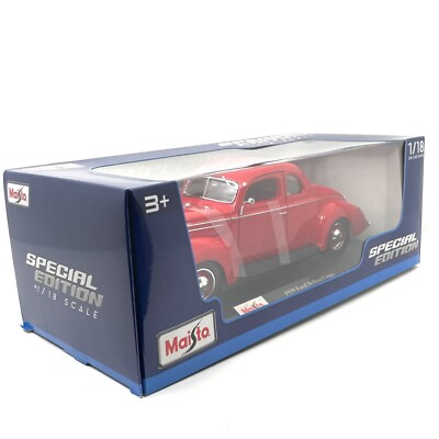 maisto 1 18 special edition 1939 ford deluxe coupe red | eBay