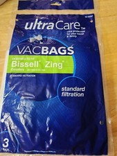 Ultra Care VacBags Bissell Zing Pk of 3 Bags