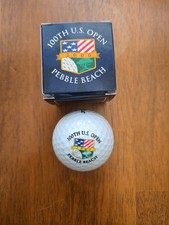 100TH US OPEN GOLF BALL WITH BOX TIGER WOODS WINS PEBBLE BEACH