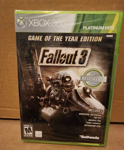 Fallout 3 Game of the Year Edition Platinum Hits  Xbox 360 ***Factory Sealed***