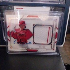 National Treasures Rhys Hoskins Jersey Autograph Card 50/99