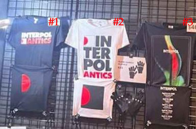Interpol Antics 20th Anniversary Tour Shirt Concert Merch 2024
