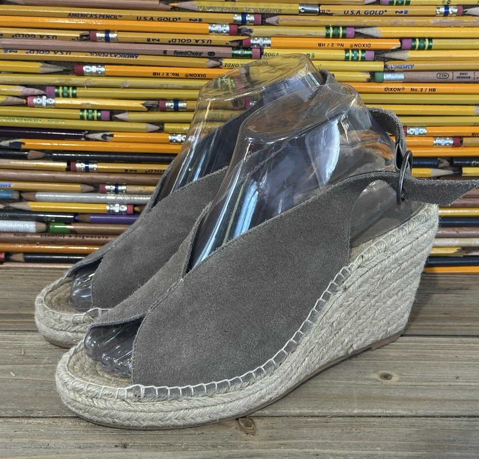 Zapatos de gamuza con cuña alpargata Seychelles para mujer talla 8,5 con cordones BOHO Foto 2 de 4