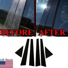 6pcs Glossy Black Pillar Posts Window Trim Cover For 04-08 Suzuki Forenza 4-door 6pcs Glossy Black Pillar Posts Window Trim Cover For 04-08 Suzuki Forenza 4-door