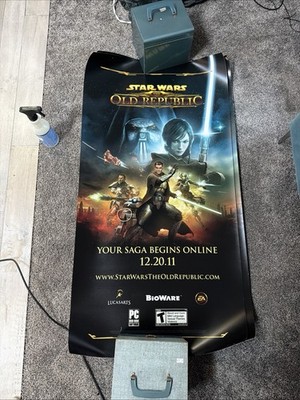 Ea Star Wars The Old Republic Video Game Mylar Bus Shelter Promotional Poster
