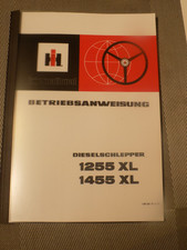 IHC Betriebsanleitung für Traktor 1255 XL