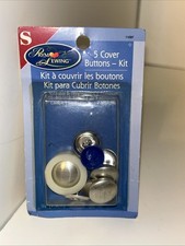 Prym Sewing Cover Button 11097 Kits-Size 3/4"- One Pack - 5 Cover Buttons 
