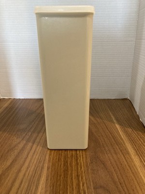 Vintage Tupperware Cheese Cracker Keeper 1696-8 Almond9.5x3.5 Container And Lid