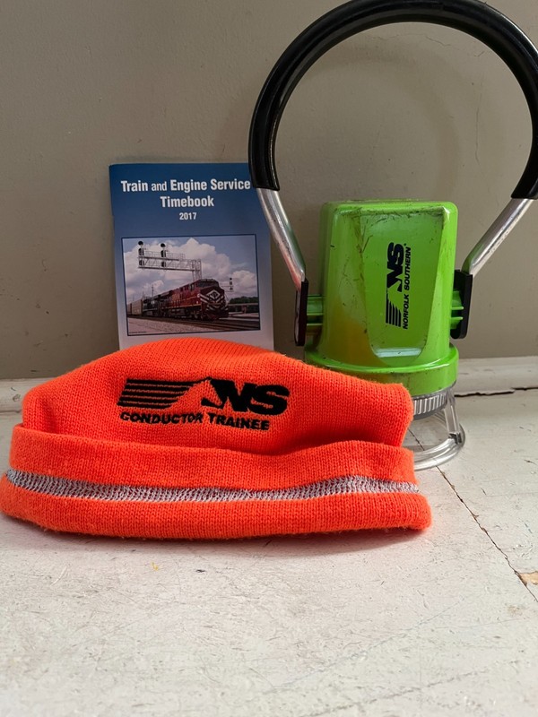 NS Railroad Lantern, Winter Hat, & Timebook: Norfolk Southern RR