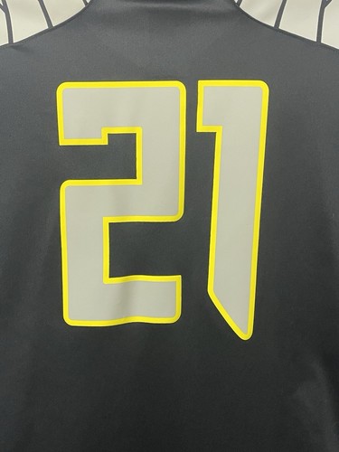 Nike Oregon Ducks Football Jersey #21 DeJuan Riggs Men’s Size XXL 2XL Black - Picture 18 of 22