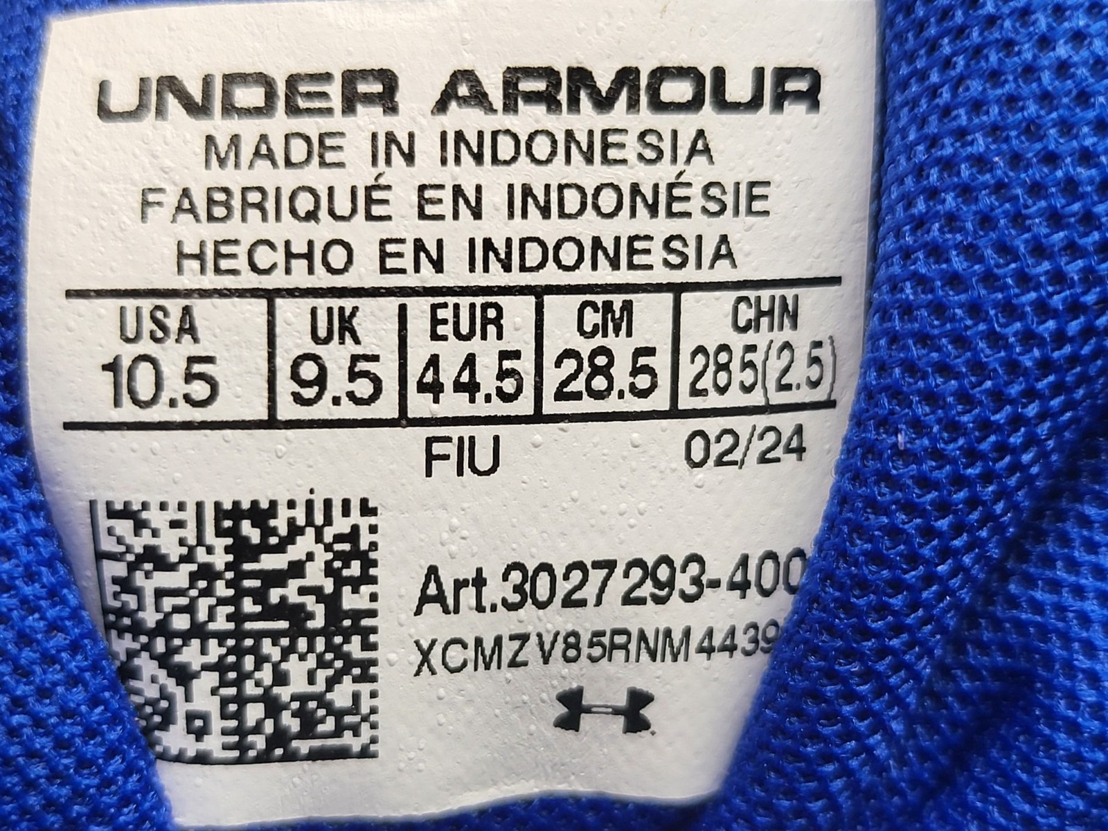 Under Armour Spotlight Franchise RM 4.0 Men Football Cleats Sz 10.5 Royal Blue thumbnail 9