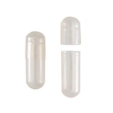 Size 00 Empty Capsules - 100 Count Clear Empty Vegan Capsules - Vegetarian Empty