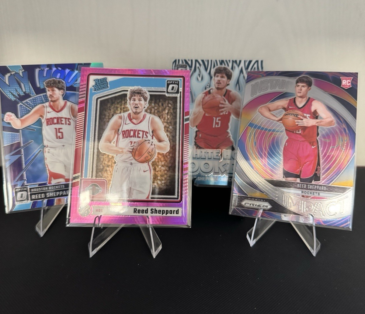 2024 Panini Donruss Optic-Reed Sheppard RC #255 Pink Hyper Prizm w/ Bonus Cards