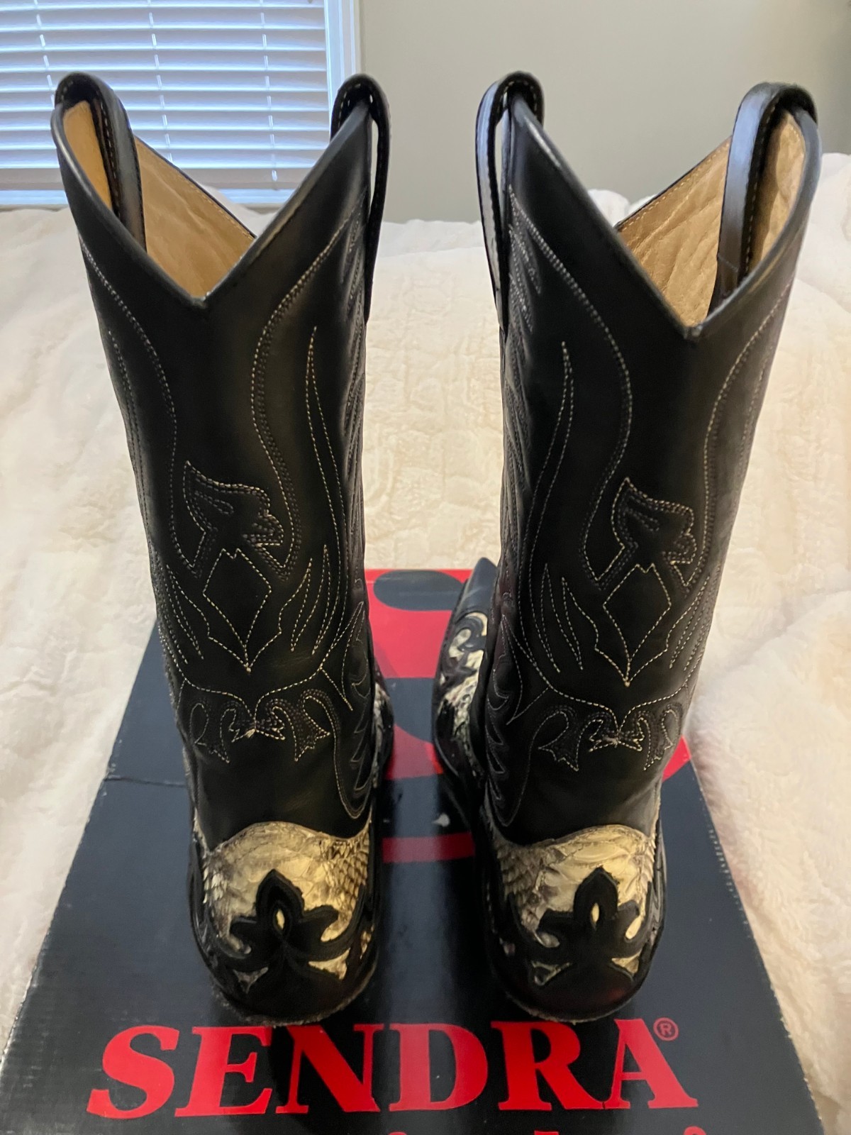 Sendra Boots Style 3241 Python Leather Western Co… - image 3