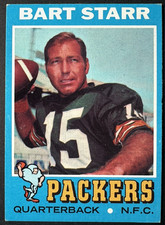 1971 Topps Football Bart Starr #200 VG+ Green Bay Packers
