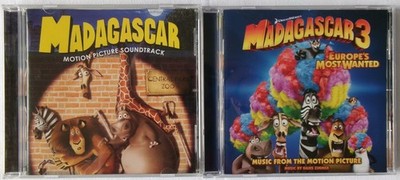 2 x CD MADAGASCAR + MADAGASCAR 3 Most Wanted - Original Soundtrack - 2005 + 2012