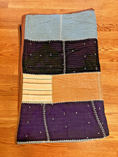 VTG Handmade Primitive Patchwork Quilt 79" x 65 1/2"