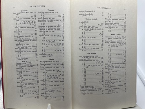 LIABILITY OF THE CROWN in AUS,NZ,UK-Peter W. Hogg-First Edition 1971-Law Book Co - Picture 11 of 11